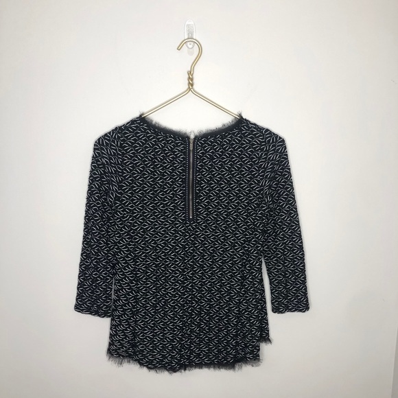 Anthropologie Postmark Textured Shirt Black S - Picture 3 of 6